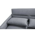 thumbnail image 6 of 3 in 1 Convertible Sleeper Sofa Bed, Modern PU Loveseat Sleeper Sofa Couch with Pull-Out Bed, Small Love seat Sofa Bed with Reclining Backrest for Living Room Office, Grey, 6 of 7
