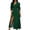 Green, variant on ChaoHeng Womens Summer Dresses Striped V Neck Drawstring Waist A Line Mini Short Sleeve Tunic Dress Black S