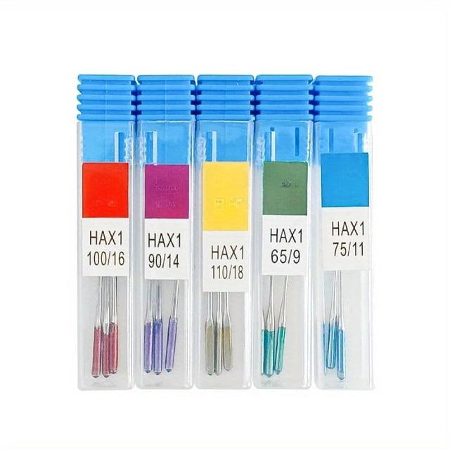 HLONK 15/6pcs Anti-Jumping Sewing Machine Needle Stretch Fabric Stitch Needles for Singer Brother Janome Home Sewing Machine Tools zzz