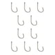 thumbnail image 3 of Sonducket 100 piezas Anzuelos de pesca Accesorios de anzuelos resistentes simples Colgadores de peces Anzuelo con lengüeta para en exteriores 4 #, 100 4 #, 100 piezas 10piezas Sonducket CBP441633, 3 of 5
