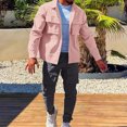 thumbnail image 4 of Birdeem Mens Casual Oversize Solid Color Drawstring Trouser Long Sleeve Turndown Collar Set, 4 of 6