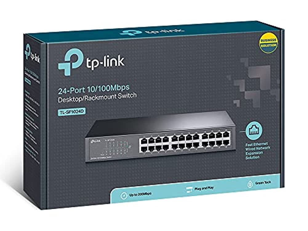 24PORT 10/100MBPS SWITCH STD 13IN STEEL CASE
