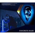 thumbnail image 3 of Máscara LED de Halloween – Máscara de luz LED Máscara de miedo de alambre EL para mascarada Cosplay luz máscara facial para niños, hombres, mujeres, fiesta de Halloween, 3 of 5