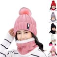 thumbnail image 2 of ZQUUVOU Women's Knitted Wool Hat Solid Color Plush Thermal Lined Beanie Ear Coverage Cold Weather for Outdoor Activities Black, 2 of 2