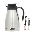thumbnail image 3 of Hervidor de agua para automóvil Calentador de café de acero inoxidable 1300 ml Tetera portátil Limpieza fácil Calentamiento de automóvil Taza de viaje 24V para camión, 3 of 8