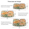 thumbnail image 5 of Yayeee Car Windshield Sun Shade Universal Fit Front Visor Protector, Abstract Floral Art, 5 of 8