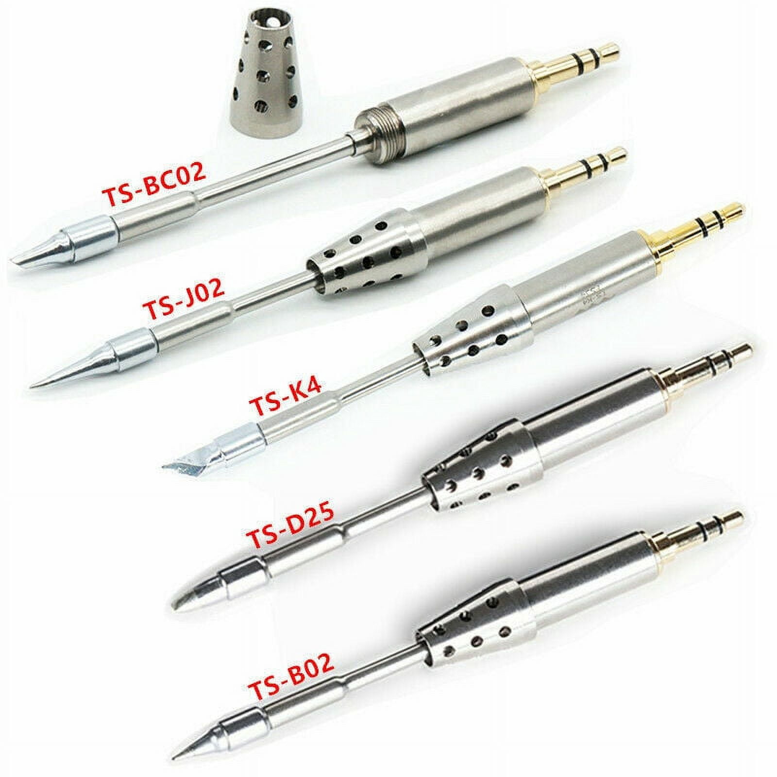 Specific Replacement Iron D25 BC02 Tips 5 Types For Digital Soldering Iron TS80