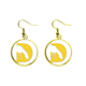 thumbnail image 1 of Burros comidas siluetas praderas Ear Dangle Golden Drop Earring Jewelry Mujer Unbranded M, 1 of 3