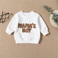 thumbnail image 5 of OSOLU Toddler Child Letter Printed Sweatshirt Boys Girls Long Sleeve Crew Neck Tops Autumn Casual Loose Pullover Two Piece Dress Birthday Dailywear, 3-6 Months, 5 of 9