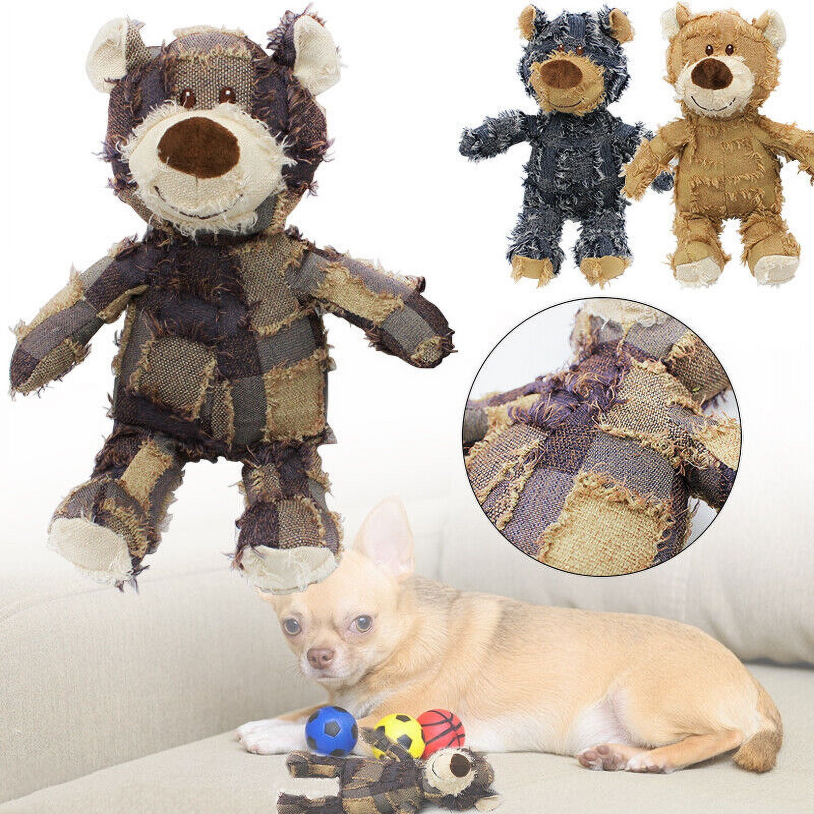 Extreme Bear Dog Toy Indestructible Robust Companion Chewers Training Chew Toys Brown Large Walmart