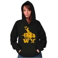 thumbnail image 3 of Wyoming Western Rodeo Rider WY Unisex Plus Fleece Graphic Hoodie Brisco Brands 4X, 3 of 5