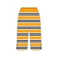thumbnail image 4 of XPMWRP Women's Striped Side Slit Bermuda Shorts Elastic Waist Casual Summer Knee Length Pants Beach Lounge Shorts Orange XXL, 4 of 5