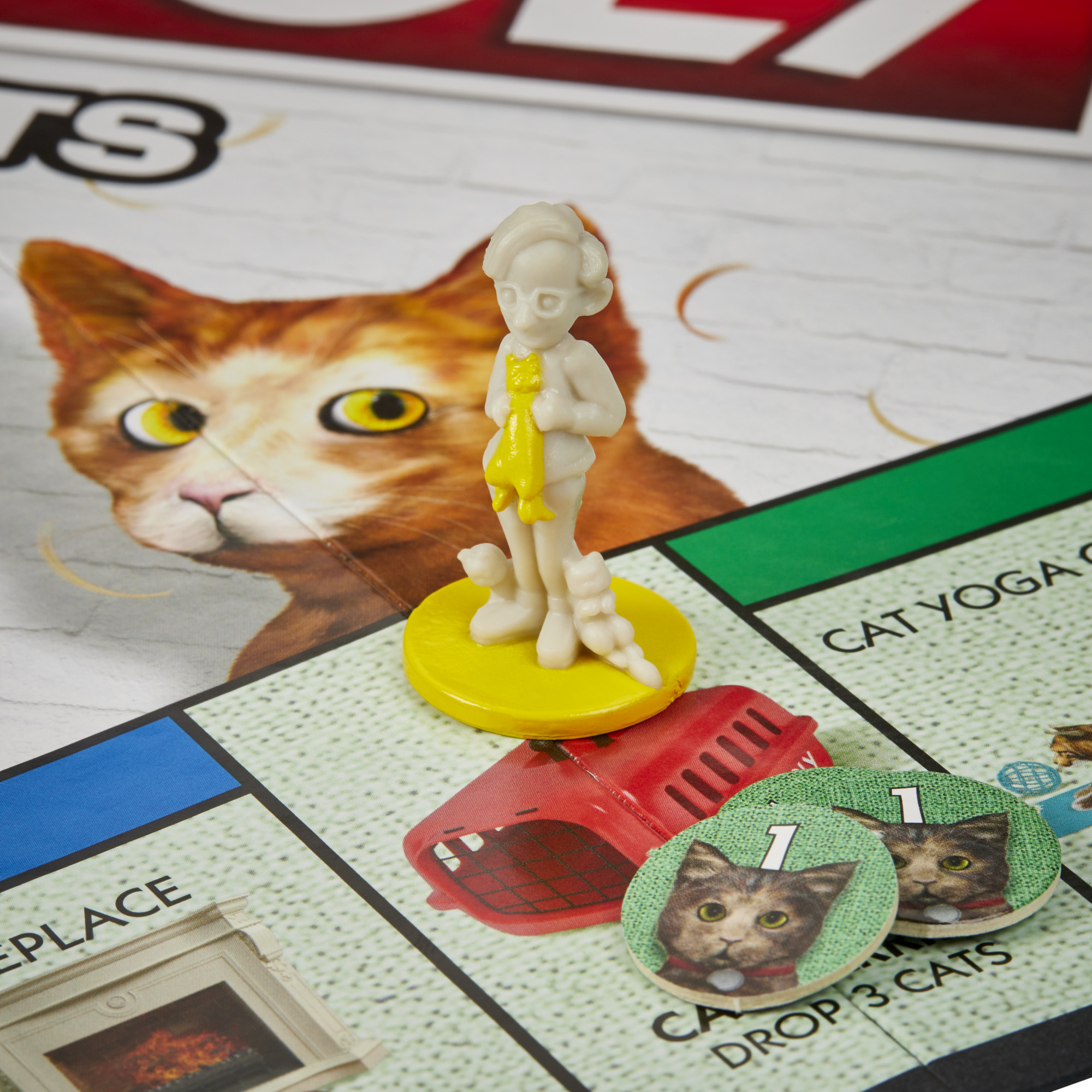 Monopoly Crazy For Cats Board Game for Kids and Family Ages 8 and Up, 2