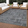 thumbnail image 3 of Addison Rugs Chantille Indoor/Outdoor Transitional Geometric Gray Machine Washable Rectangle Rug, 3' x 5', 3 of 8