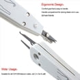 thumbnail image 2 of 6x Punch Down Tool RJ45 RJ11 Cat5E Cat6 Network Phone Cable Socket Impact Terminal Insertion Tools,6 x Punch Down Tool 6 x Blades,White&Yellow, 2 of 7