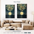thumbnail image 4 of Elephant Stock The Rising Moon Wall Art - Vertical Canvas Wall Art - Living Room Wall Decor - Fantasy And Sci-fi Canvas - Blue And Yellow Decor By Paula Belle Flores - 34" x 51", 4 of 8