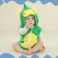 thumbnail image 5 of SHENGSI Infant and Toddler Cartoon Animal Sleeveless Hooded Triangle Crawlsuit, Infant Cartoon Animal Sleeveless Hooded Triangle Crawl Suit, 5 of 9