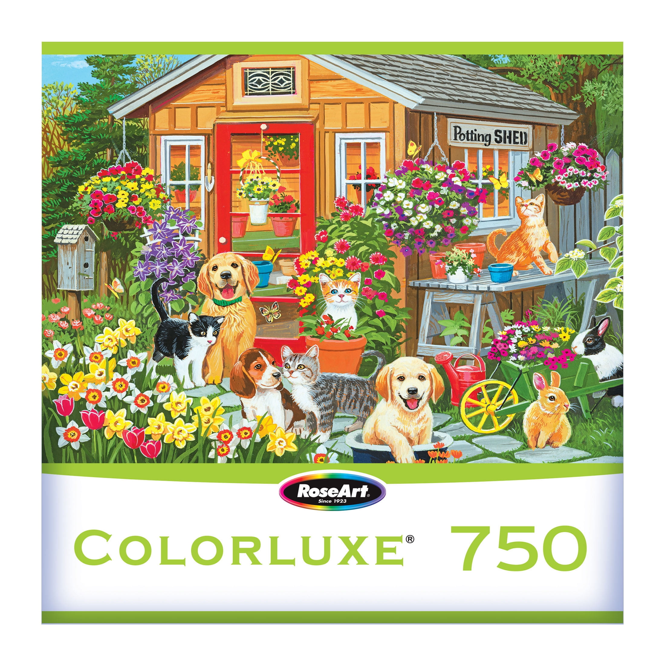 RoseArt - Colorluxe 750 pièces -Abri de jardin- Puzzle à emboîter pour adultes