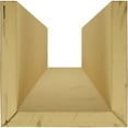 thumbnail image 5 of Ekena Millwork 6"W x 6"H x 8'L 3-Sided (U-beam) Rough Cedar Endurathane Faux Wood Ceiling Beam, Aged Ash, 5 of 10