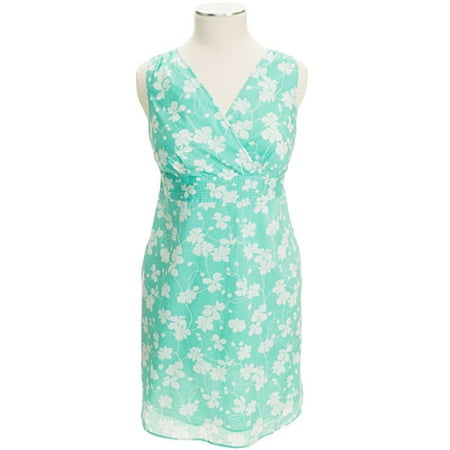 George ME - Women's Plus Print Pintuck Dress