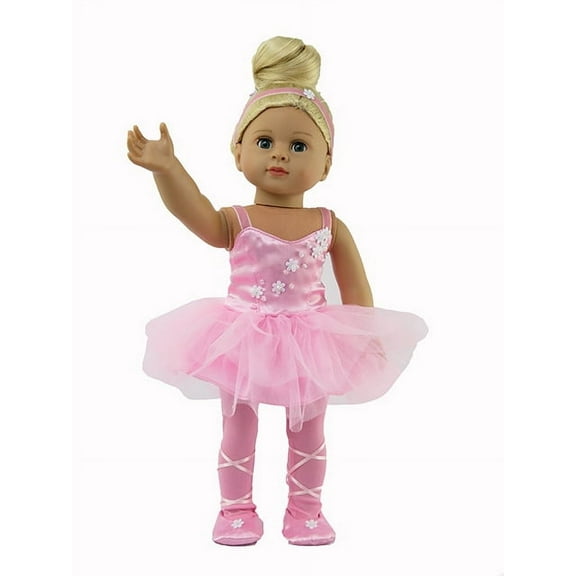 Pink Ballerina 4 Piece Set For 18 Inch Dolls | American Fashion World