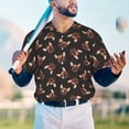 thumbnail image 5 of KLL Bulldog with Sunglasses for Men's Baseball Shirts,Short Sleeve Casual Shirts Button Down Shirt for Men Beach Summer Wedding Shirt-Large, 5 of 7