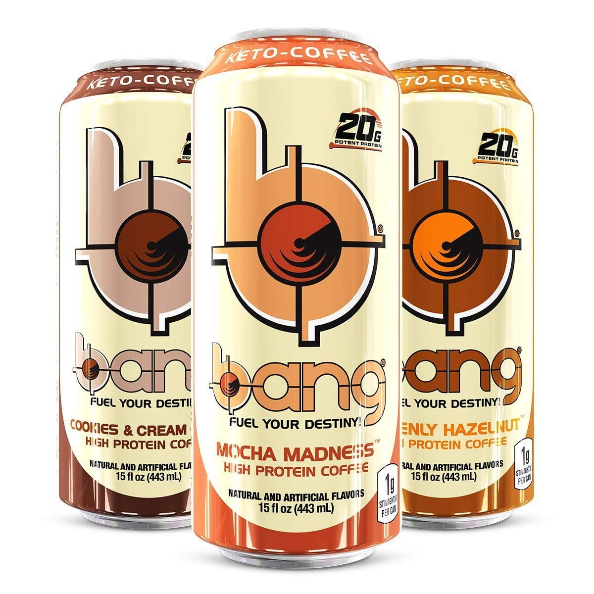 Vpx Bang Keto Coffee Variety Pack Mocha Madness Heavenly Hazelnut Cookies Cream Craze Birthday Cake Bash Chocolate Peanut Butter 15 Fl Oz Pack Of 12 Walmart Com