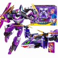 thumbnail image 2 of New Metal Cardbot Transforming Robot to Car Action Figures BLUE COP with Card Car Toys for Child Gift, 2 of 5