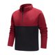thumbnail image 1 of Blusa y camisa de manga larga con cuello alto para hombre, color de contraste, manga larga, cremallera, cuello alto, informal, deportiva, para casa, blusa para hombre, 1 of 2