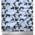 thumbnail image 1 of Soimoi Crepe Silk Fabric Athletic Men & Women Sports Print Fabric by The Yard 42 Inch Wide, 1 of 1