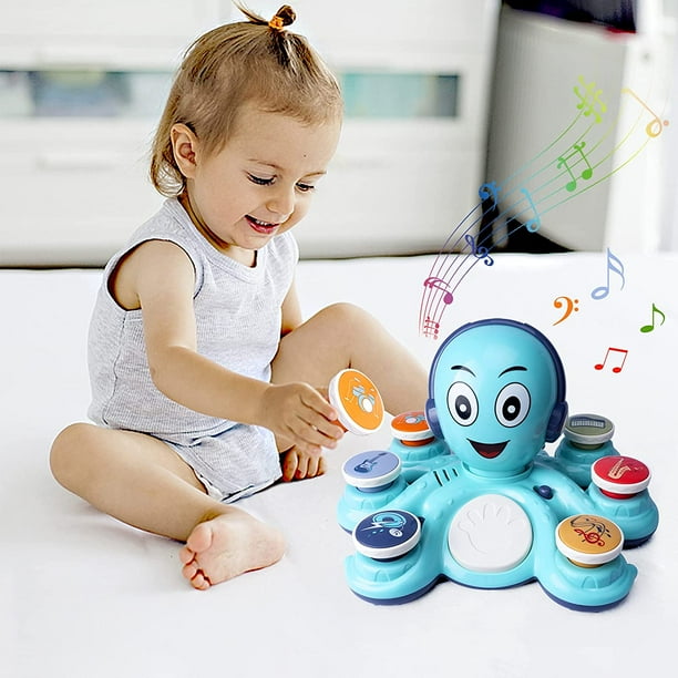 Tfixol Baby Musical Toys Learning Toys For Toddlers Octopus Music Toys Preschooler Musical Educational Instruments Toy For Baby Birthday For Boys G