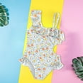 thumbnail image 7 of Hiijoy Toddler Girls One-Piece Swimsuit Ruffled Floral Bathing Suit Summer Beach Swimwear, 7 of 7