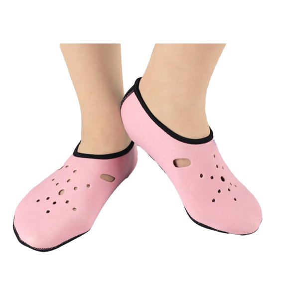 Chaussettes de Plongée Antidérapantes Épaissies Chaussettes de Natation Équipement de Snorkeling pour Hommes Femmes Sports Nautiques Rose P (Longueur Interne 22.5cm), Chaussettes de Plongée, Chaussettes de Natation
