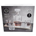 thumbnail image 5 of Juego de Decantador Licorera Tapa Hermética con 4 Vasos de Vidrio Grueso con Diseño de Relieve Diamante, Modelo Stirling, Ideal para Vino o Whisky con Caja de Regalo, 5 of 5