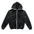 thumbnail image 4 of LIIPEE Men Hoodies Solid Color Long Sleeve Zip Up Hooded Sweatshirt With Pockets Male Casual Vacation Sweatshirts,Black,M, 4 of 4