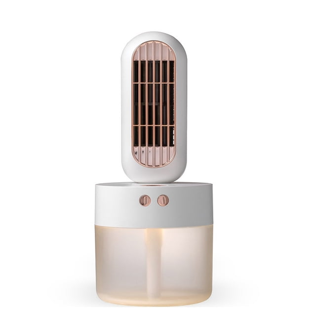 Billuyoard Ventilador de pulverización de niebla de agua Humidificador de cabeza vibratoria personal de mano recargable Refrigeración por Electrodomésticos Blanco