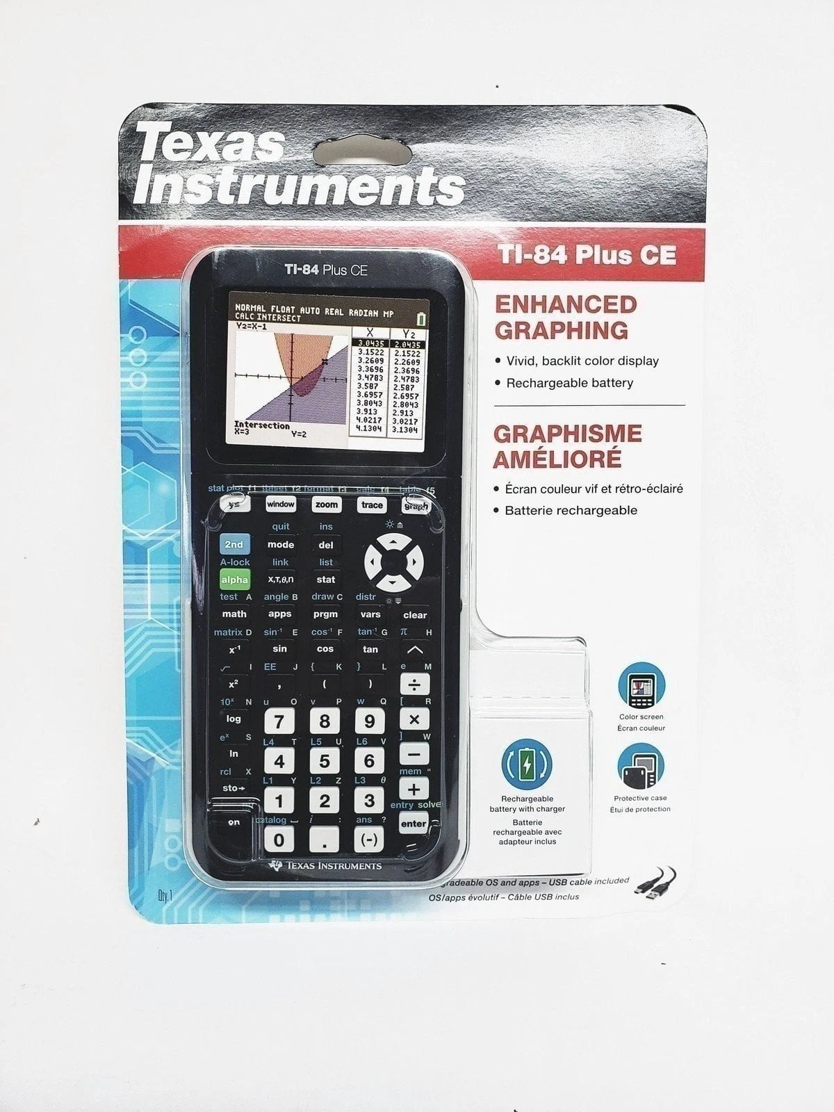 Texas Instruments TI-84 Plus CE Enhanced Graphing Calculator