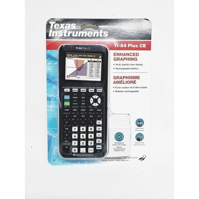 Texas Instruments TI-84 Plus CE Enhanced Graphing Calculator - Black