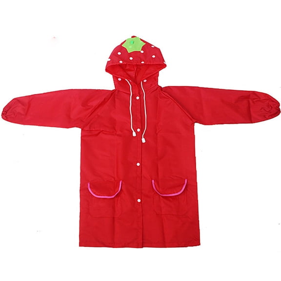 Kcolen Kids Raincoat Cartoon Print Rain Jacket for Toddler Girls and Boys Long Raincoat Kids Rain Jacket