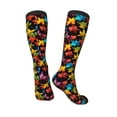 thumbnail image 5 of Lsque Rainbow Colorful Maple Leaves Printed Crew Socks Men's Women's LightWeight Thin Casual Calf Socks ,Knee High Socks,Cotton Socks, 5 of 9