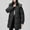 Black Coat for Womens, variant on Long Parka Puffer Jacket Women Long Sleeve Zip up Quilted Jacket Winter Length Padded Puffer Coat Outerwear Beige XXL