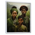 thumbnail image 2 of Designart "Highlands Harmony Ethiopian Family Portrait" People Framed Wall Art - Global Green African Tribal Hallway Framed Wall Art Decor, 2 of 6
