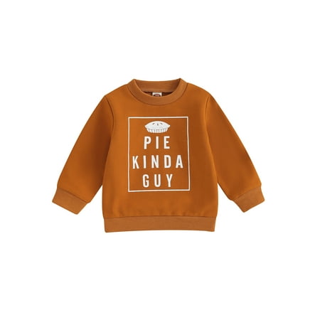 

Mioliknya Kids Baby Sweatshirt Thanksgiving Letter Print Long Sleeve Pullovers