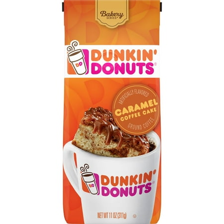 Dunkin' Donuts Caramel Coffee Cake Flavored Ground Coffee,