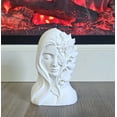 thumbnail image 3 of Lady of the Wood Sculpture, Floral Face Bust Figurine, Nature Home Decor Accent for Shelf or Desk, 5.5 Inch, 1ct, 3 of 8