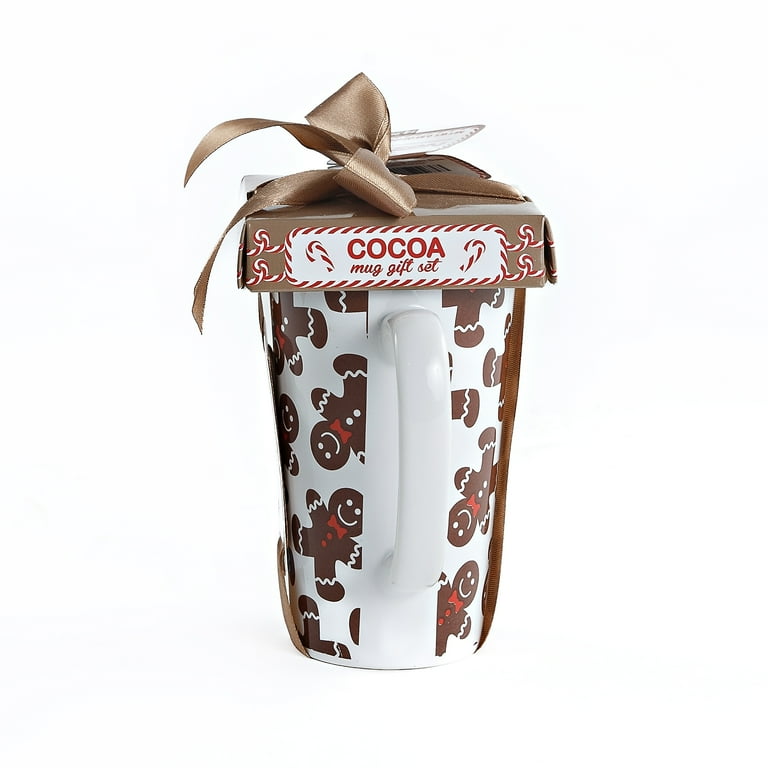 SCM Designs Gingerbread Man Latte Mug with Nestle Cocoa Gift