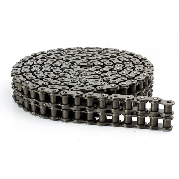 Jeremywell 40-2 Duplex Double Strand Roller Chain 10 Feet with Connecting Link
