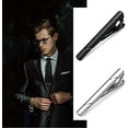 thumbnail image 3 of une Pince Cravate Argente Classique Pour Hommes D'affaires, 3 of 5