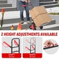 thumbnail image 4 of Stair Climbing Hand Truck 330lb, Heavy Duty Dolly Cart for Stairs, Thickened Upgraded Steel Tube Folding Stair Climbing Trolley with Six Wheels and Telescoping Handle, Red, 4 of 7
