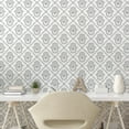 thumbnail image 2 of Ambesonne Abstract Modern Peel & Stick Wallpaper for Home, Mystical Hamsa Hand, 13"x36", Pale Grey Taupe Grey, 2 of 5